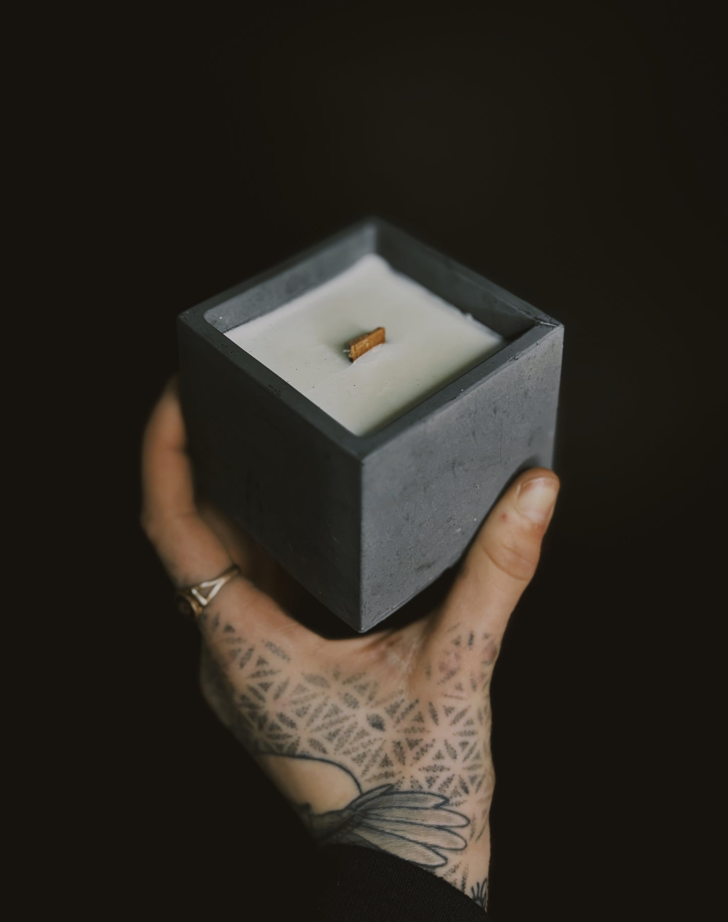 Cube Candle - Grey