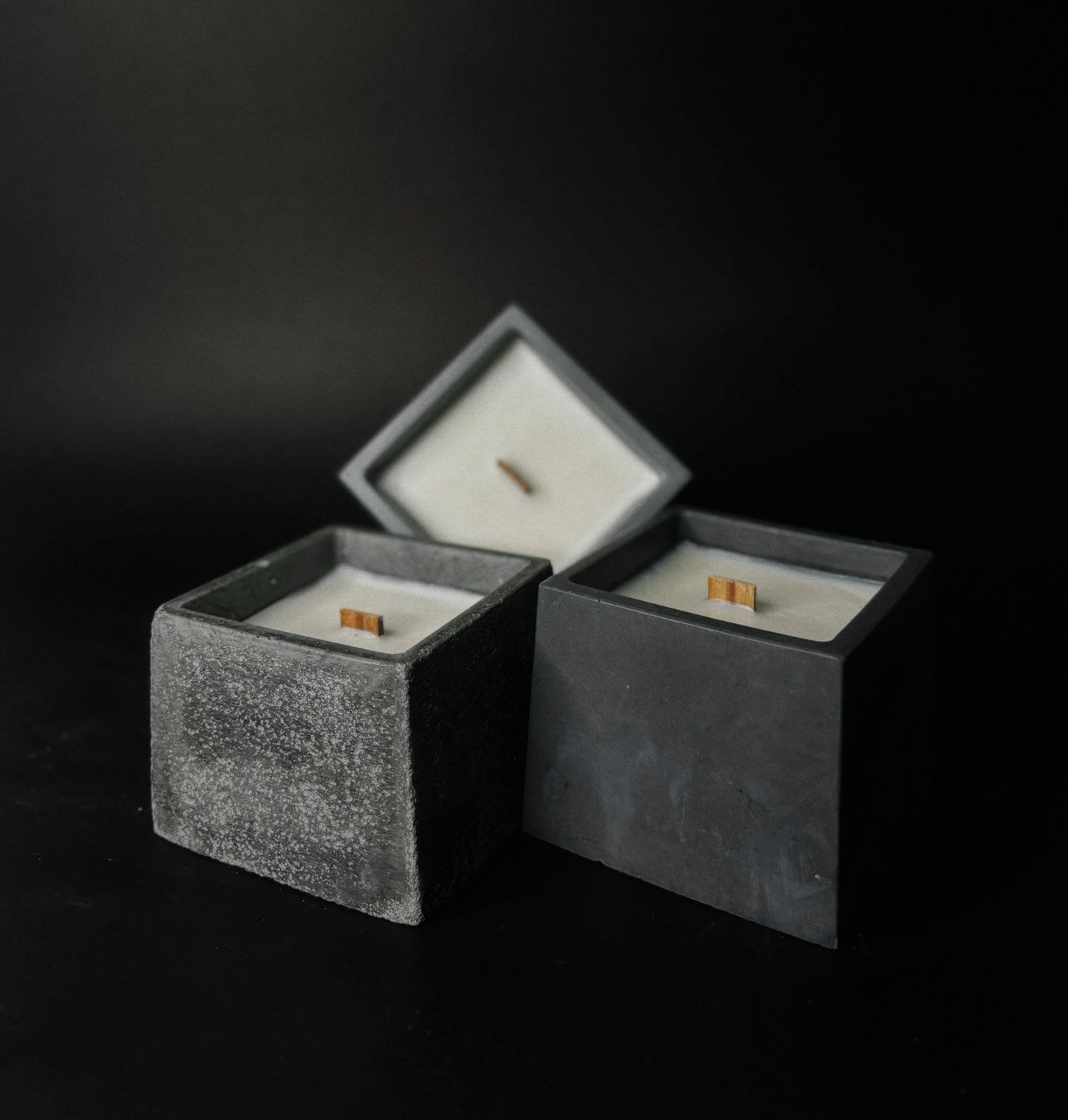 Cube Candle - Grey