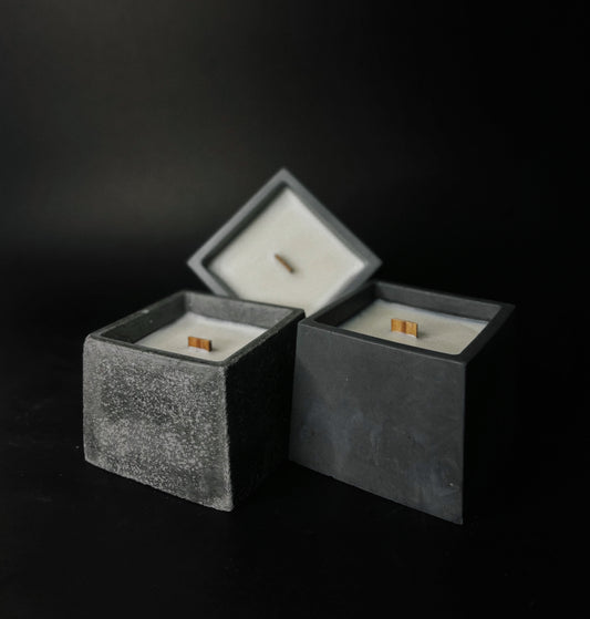 Cube Candle - Grey