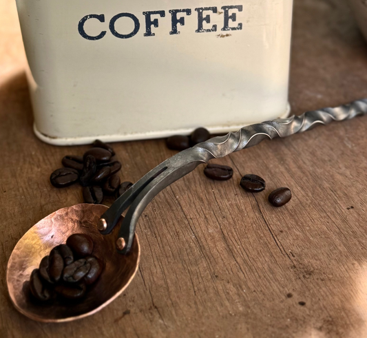 Twisted Copper Coffee Scoop