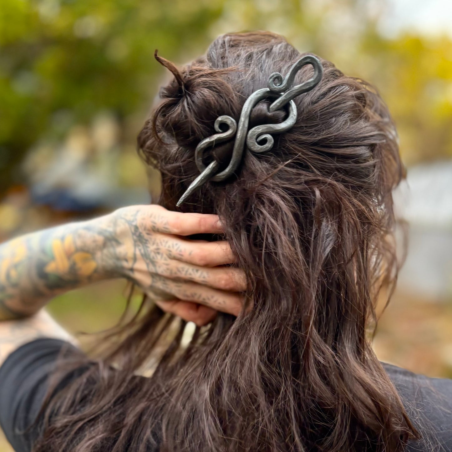 Hand-Forged Hair Pin